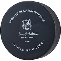 Rondelle de match officielle autographiée par Nico Hischier des Devils du New Jersey