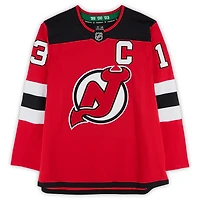 Maillot premium dédicacé par Nico Hischier des Devils du New Jersey, Red Fanatics