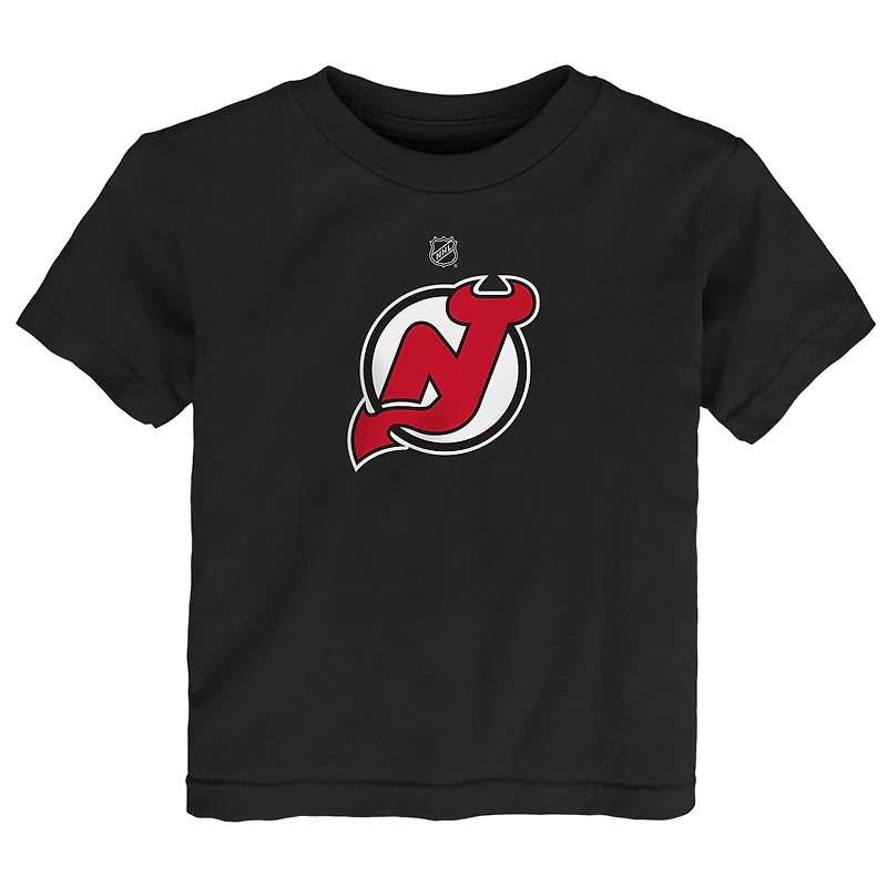 T-shirt Outerstuff noir pour tout-petit avec logo principal des New Jersey Devils