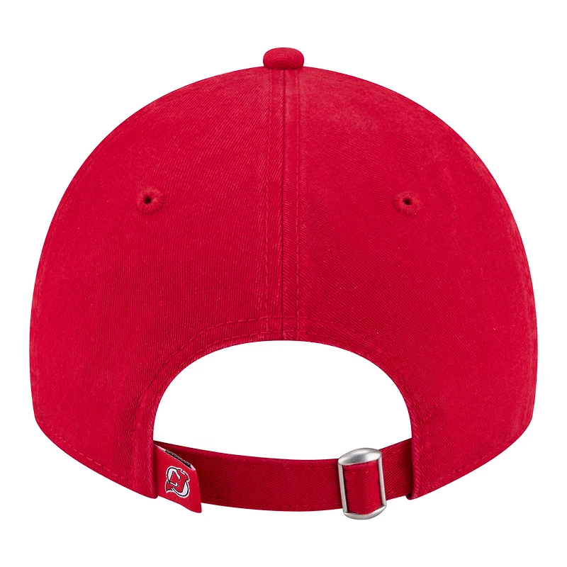Unisex New Era Red New Jersey Devils Mascot Patch 9TWENTY Adjustable Hat