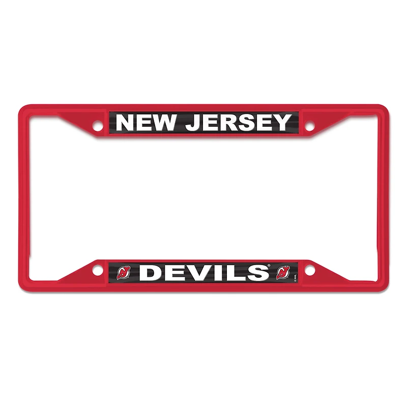 Cadre de plaque d'immatriculation WinCraft New Jersey Devils chromé