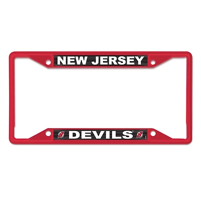 Cadre de plaque d'immatriculation WinCraft New Jersey Devils chromé