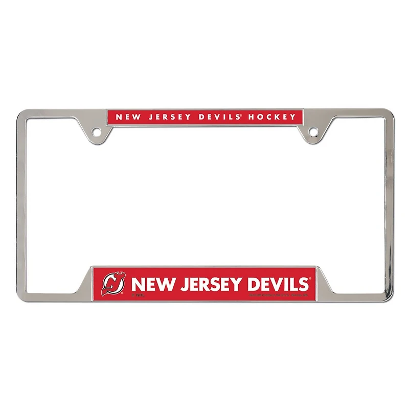 WinCraft New Jersey Devils Chrome Plated Metal License Plate Frame