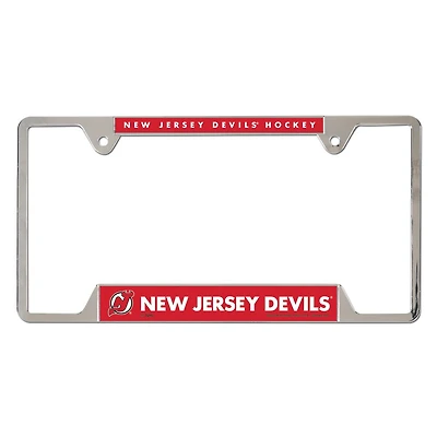 WinCraft New Jersey Devils Chrome Plated Metal License Plate Frame