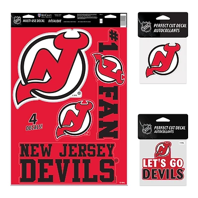 Pack de décalcomanies WinCraft New Jersey Devils
