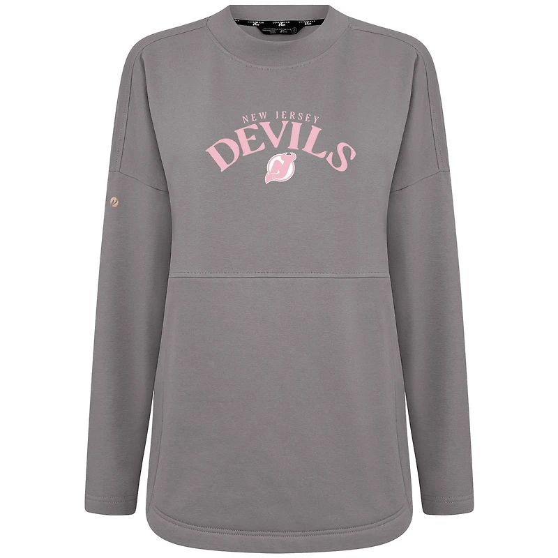 Sweat-shirt à col roulé Beaudry pour la fête des mères Devils du New Jersey femme, gris