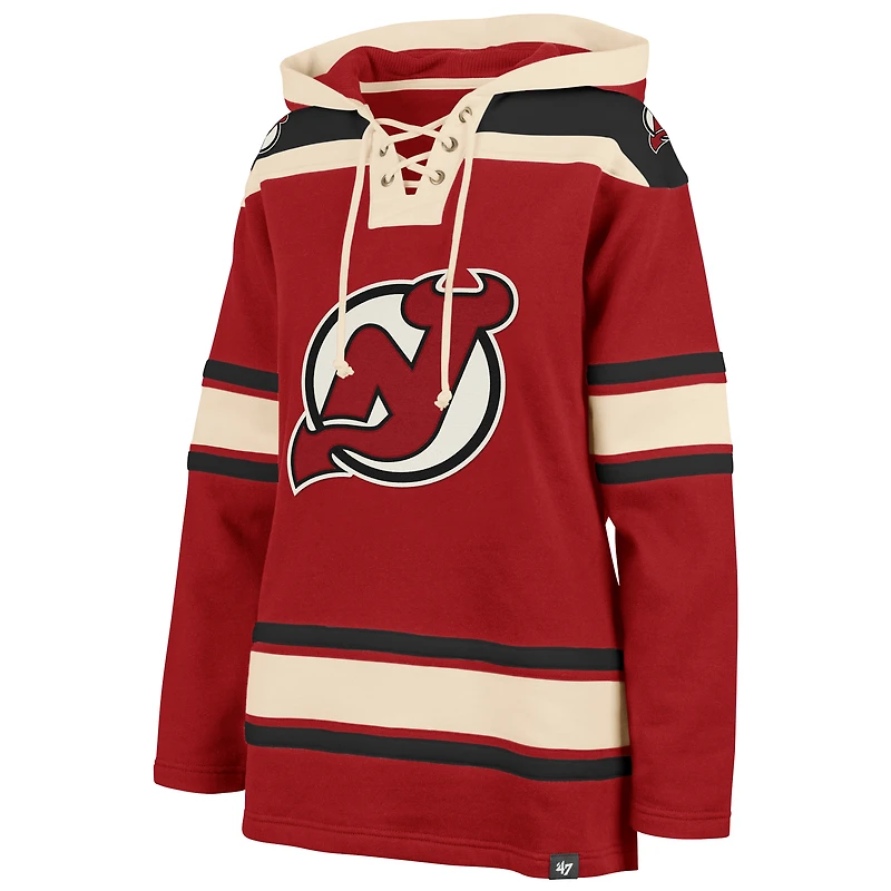 Sweat à capuche enfiler Superior Lacer Red New Jersey Devils '47 pour femme