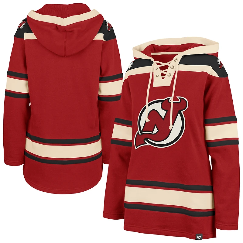 Sweat à capuche lacets Superior Lacer rouge '47 pour femme
