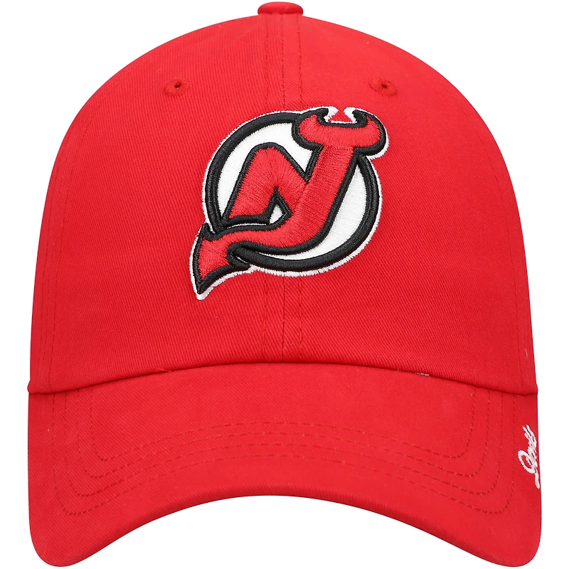 '47 Red New Jersey Devils Team Miata Clean Up Casquette réglable pour femme