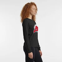 T-shirt à manches longues noir Champion New Jersey Devils pour femmes