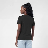 T-shirt noir Champion New Jersey Devils pour femmes avec logo Lockup