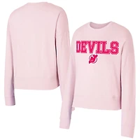 SweaTop rose ton sur Concepts Sport pour femme des Devils du New Jersey