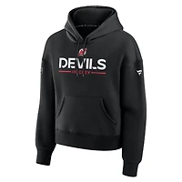 Women's Fanatics Black New Jersey Devils Authentic Pro Primary Pullover Hoodie