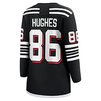 Fanatics pour femmes Jack Hughes noir New Jersey Devils Alternate Premier Breakaway Player Maillot