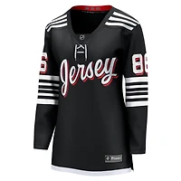 Fanatics pour femmes Jack Hughes noir New Jersey Devils Alternate Premier Breakaway Player Maillot