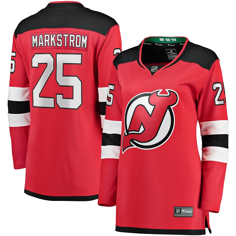 Women's Fanatics Jacob Markstrom Red New Jersey Devils Home  Breakaway