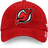 Women's Fanatics Red New Jersey Devils Core Primary Logo Adjustable Hat