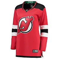 Maillot rouge pour femmes Fanatics des Devils du New Jersey à domicile Breakaway