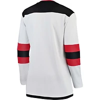 Maillot Breakaway Fanatics pour femmes, blanc, New Jersey Devils Away