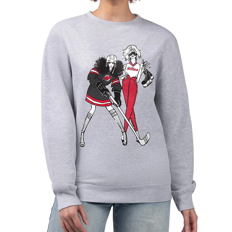 Sweat-shirt polaire à enfiler pour femme G-III 4Her par Carl Banks, gris chin