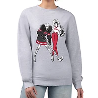 Sweat-shirt polaire à enfiler pour femme G-III 4Her par Carl Banks, gris chin