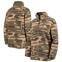 Veste G-III Sports by Carl Banks Camo New Jersey Devils Sherpa Quarter-Zip pour femme