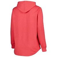 Chandail à capuchon en polaire taille plus des Devils du New Jersey pour femmes, rouge chiné
