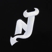 Women's Pro Standard  Black New Jersey Devils Jewels Cropped Pullover Hoodie