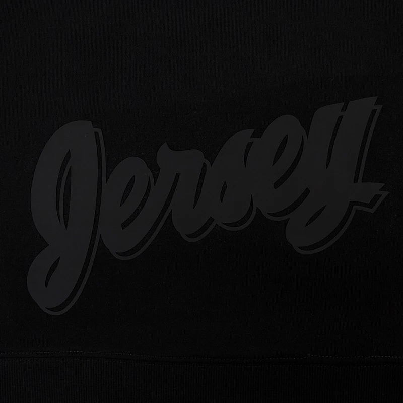 Women's Pro Standard  Black New Jersey Devils Jewels Cropped Pullover Hoodie