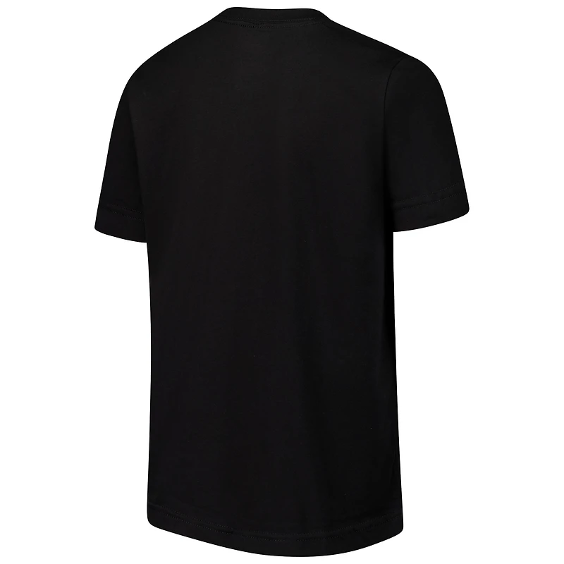 T-shirt noir avec logo principal des Devils du New Jersey pour jeunes