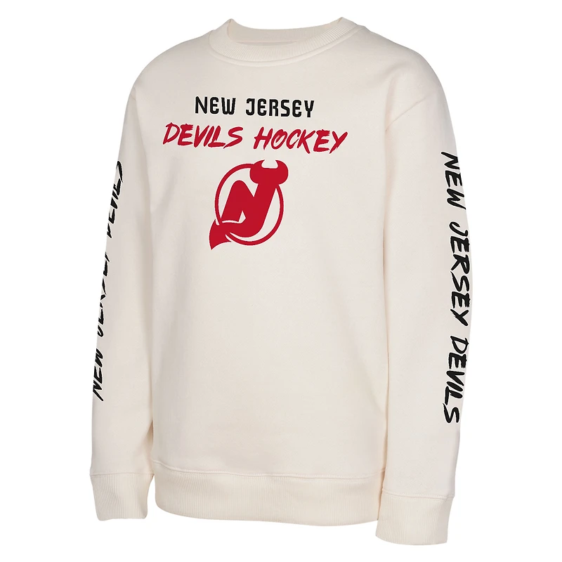 Sweat-shirt à enfiler Youth Cream New Jersey Devils Star Power