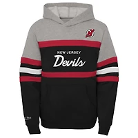 Sweat à capuche noir Mitchell & Ness pour jeune entraîneur en chef des Devils du New Jersey