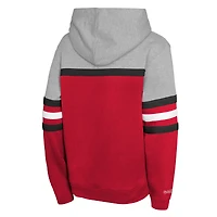 Youth Mitchell & Ness Red New Jersey Devils Head Coach Pullover Hoodie