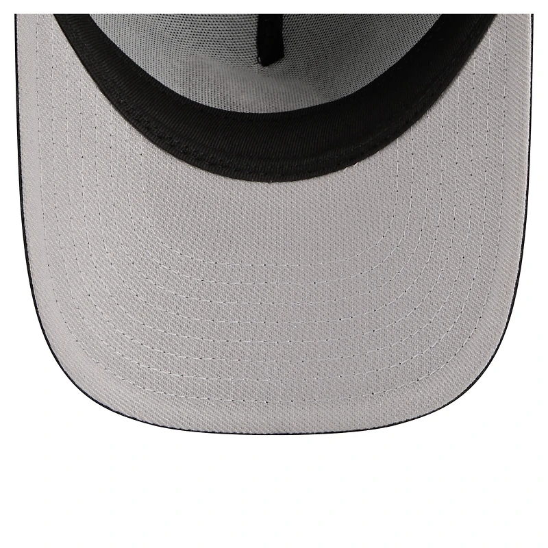 Casquette ajustable New Era 9FORTY A-Frame noire pour jeunes, New Jersey Devils