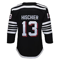 Maillot de joueur suppléant Nico Hischier noir des New Jersey Devils 2021/22 pour jeune