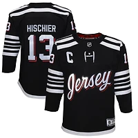 Maillot de joueur suppléant Nico Hischier noir des New Jersey Devils 2021/22 pour jeune