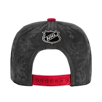 Casquette ajustable True Retro Deadstock des New Jersey Devils, noire/rouge, pour jeunes Outerstuff