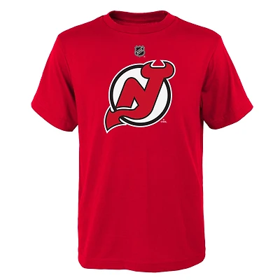 Youth Outerstuff Red New Jersey Devils Primary Logo T-Shirt