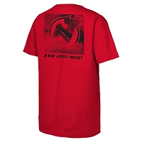 T-shirt rouge pour jeunes New Jersey Devils Atmosphere