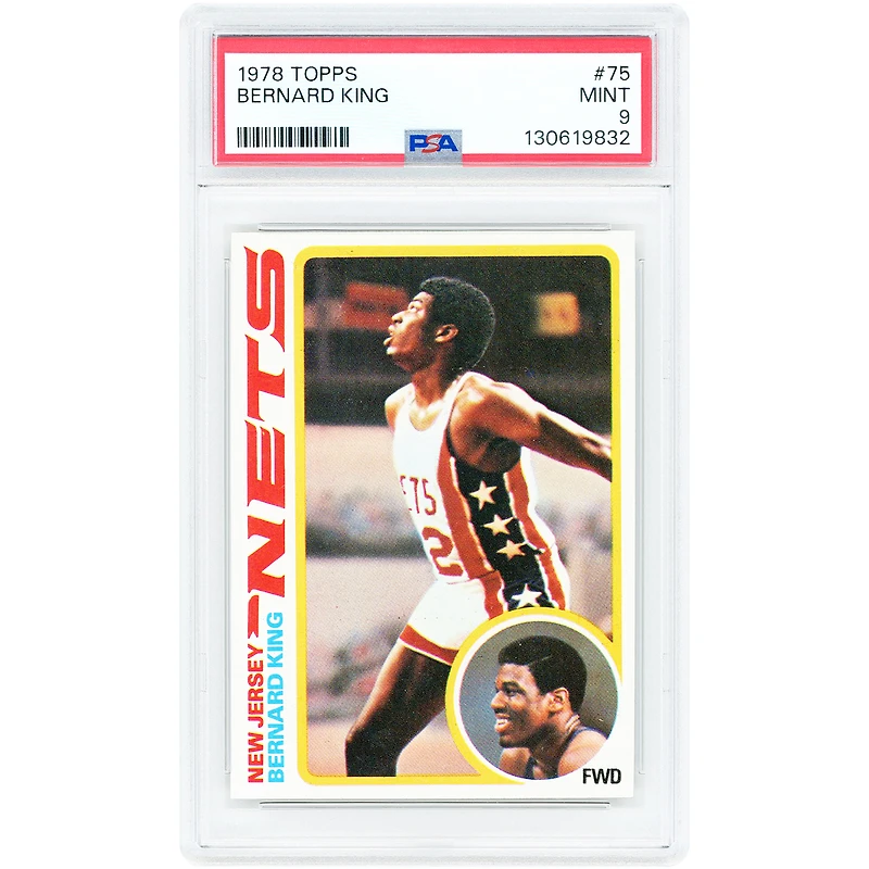 Bernard King New Jersey Nets 1978-79 Topps #75 PSA Authenticated 9 Rookie Card