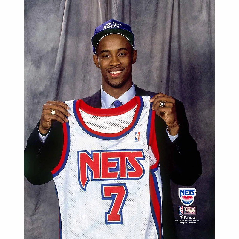 Photographie non signée de Kenny Anderson, joueur des New Jersey Nets, lors la soirée draft 1991