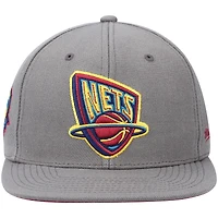 Casquette ajustée pour homme Mitchell & Ness Charcoal New Jersey Nets Hardwood Classics 35 Years Carbon Cabernet