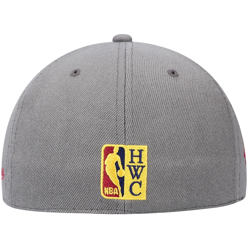 Casquette ajustée pour homme Mitchell & Ness Charcoal New Jersey Nets Hardwood Classics 35 Years Carbon Cabernet