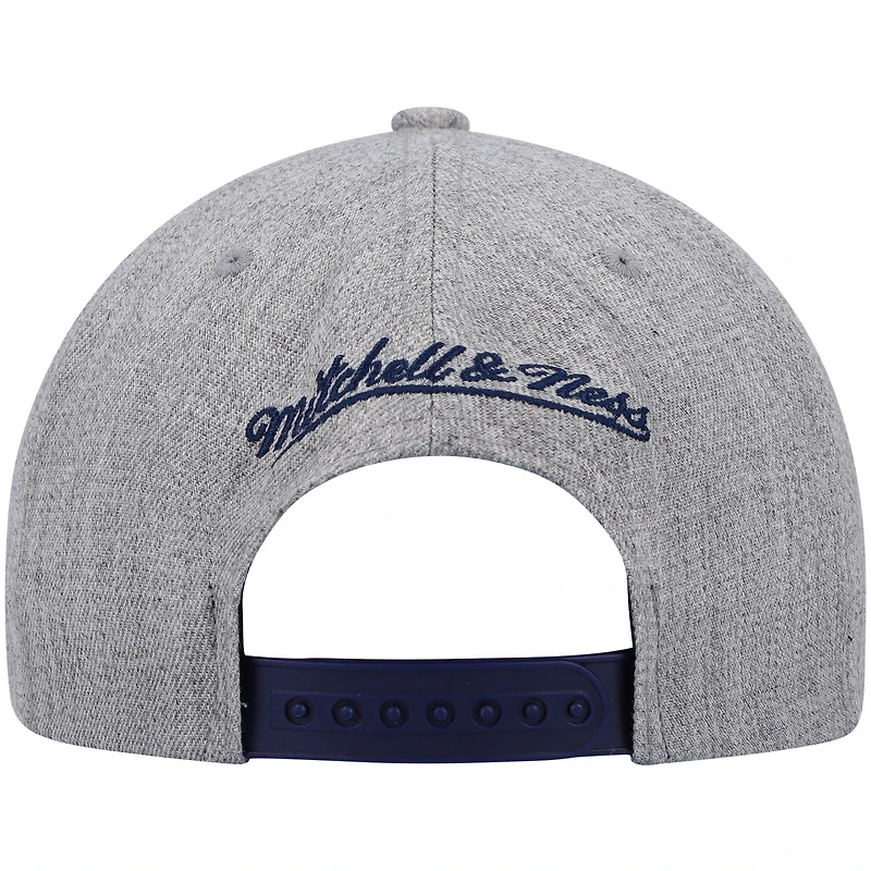 Casquette New Jersey Nets Hardwood Classics Team 2.0 Snapback Mitchell & Ness pour homme, gris chiné