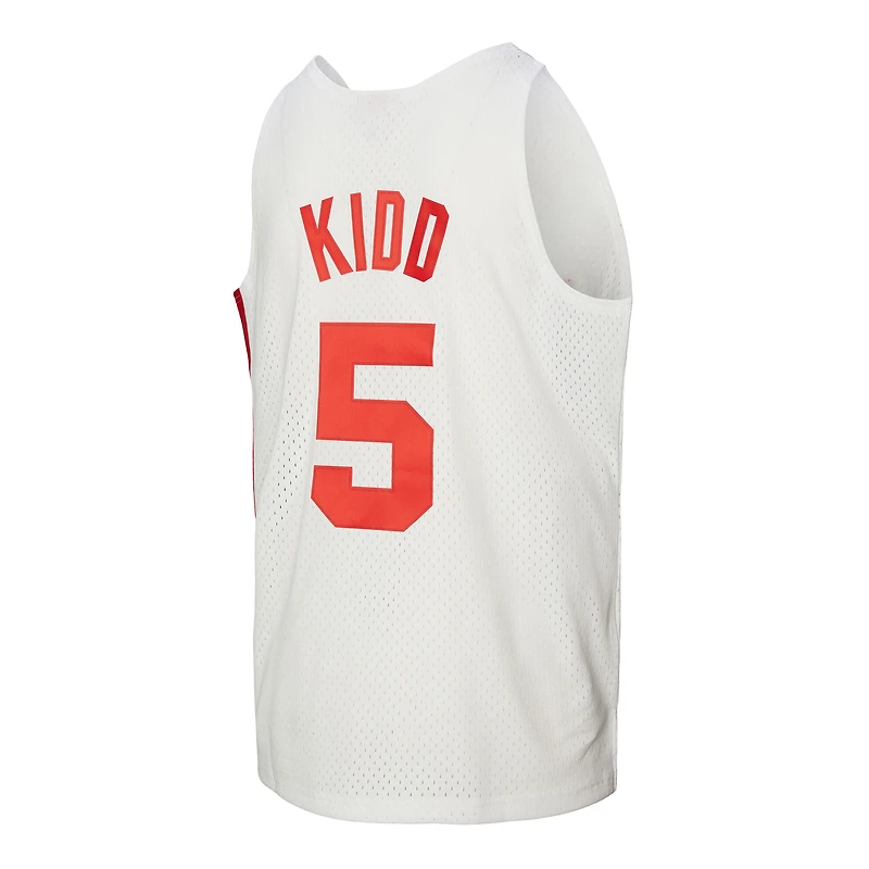Men's Mitchell & Ness Jason Kidd White New Jersey Nets 2005/06 Hardwood Classics Swingman