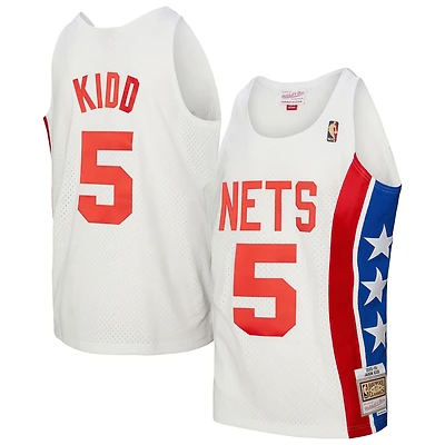 Men's Mitchell & Ness Jason Kidd White New Jersey Nets 2005/06 Hardwood Classics Swingman