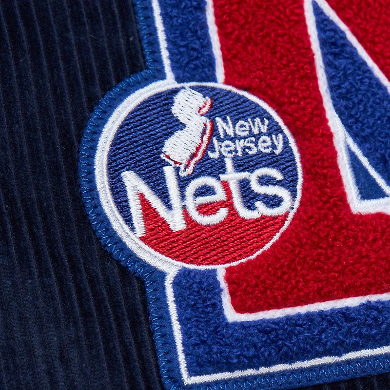 Veste à bouton-pression pour hommes Mitchell & Ness New Jersey Nets Hardwood Classics Coaches
