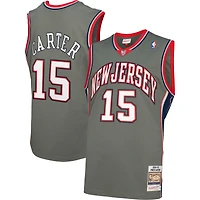 Mitchell & Ness Vince Carter gris New Jersey Nets 2004/05 Hardwood Classics authentique - Maillot