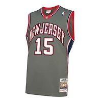 Mitchell & Ness Vince Carter gris New Jersey Nets 2004/05 Hardwood Classics authentique - Maillot