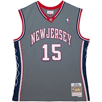 Men's Mitchell & Ness Vince Carter Gray New Jersey Nets 2004/05 Hardwood Classics Swingman